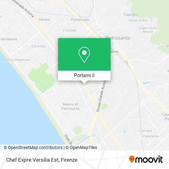 Mappa Chef Expre Versilia Est