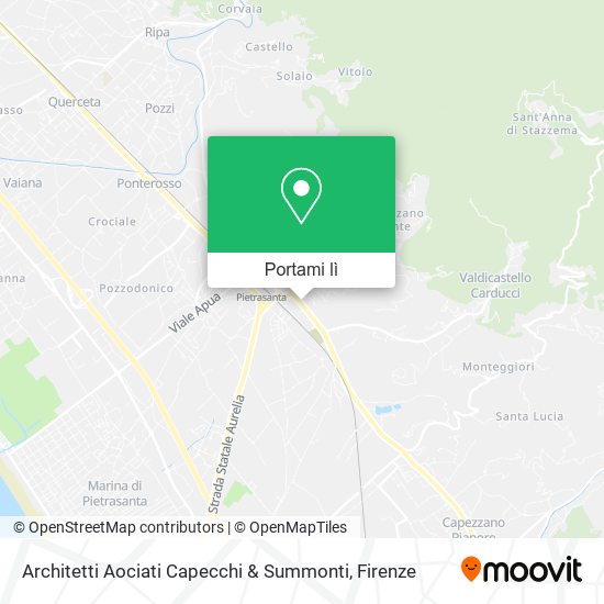 Mappa Architetti Aociati Capecchi & Summonti