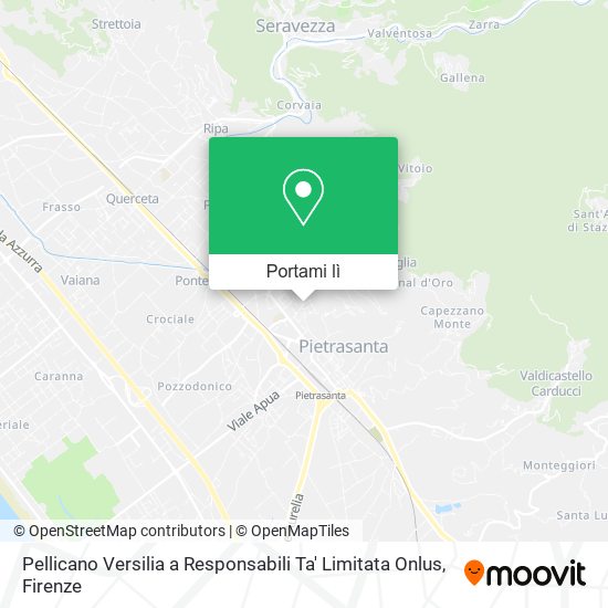 Mappa Pellicano Versilia a Responsabili Ta' Limitata Onlus