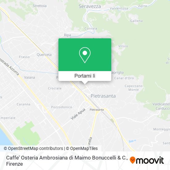 Mappa Caffe' Osteria Ambrosiana di Maimo Bonuccelli & C.
