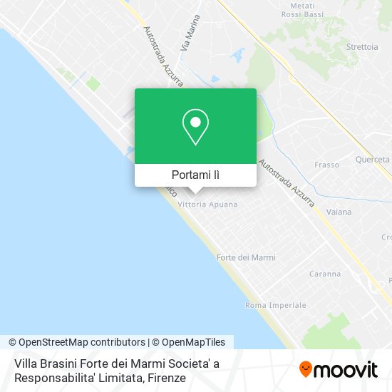 Mappa Villa Brasini Forte dei Marmi Societa' a Responsabilita' Limitata