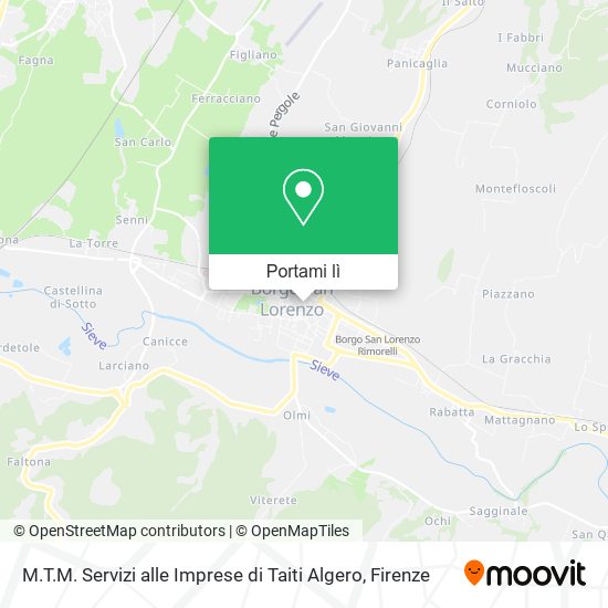 Mappa M.T.M. Servizi alle Imprese di Taiti Algero