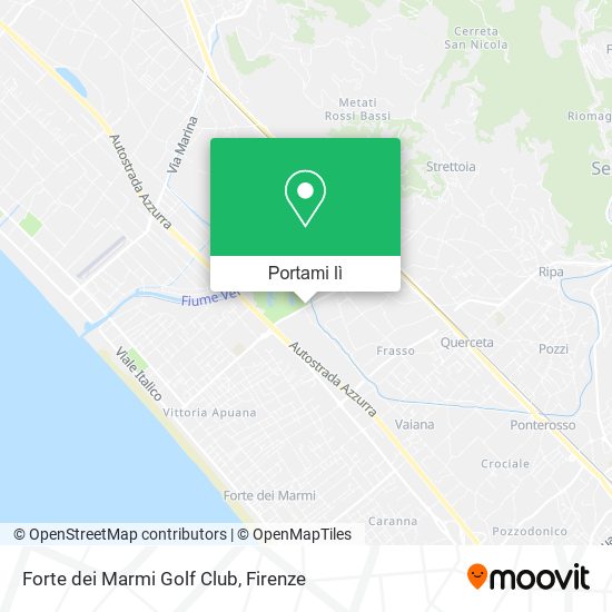 Mappa Forte dei Marmi Golf Club