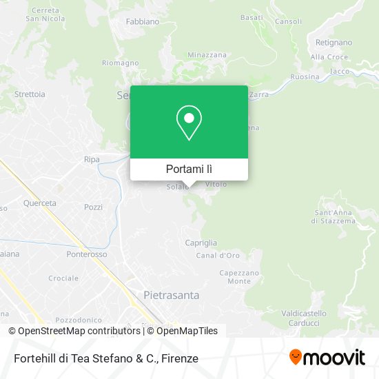 Mappa Fortehill di Tea Stefano & C.