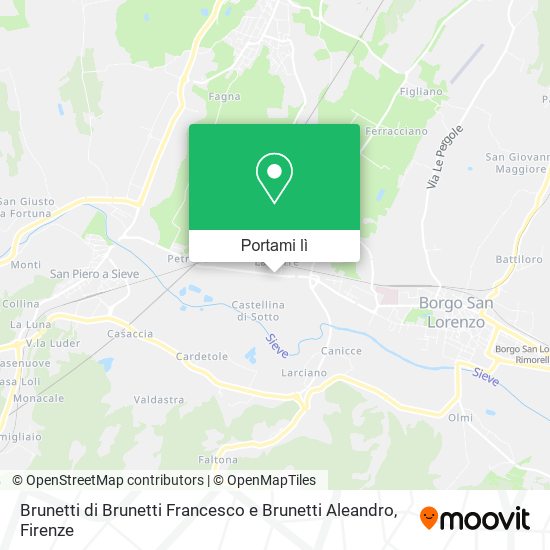 Mappa Brunetti di Brunetti Francesco e Brunetti Aleandro