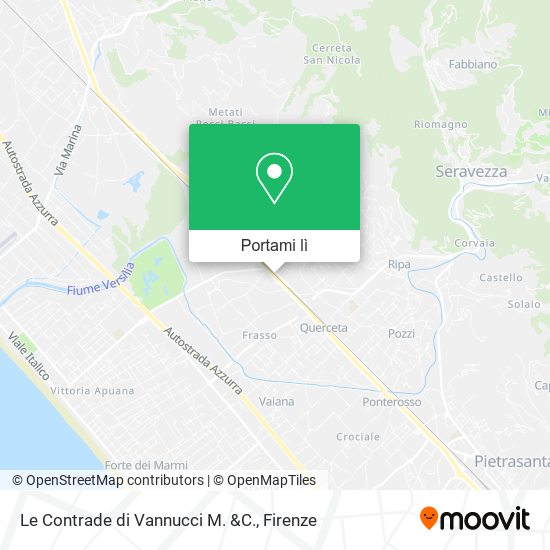 Mappa Le Contrade di Vannucci M. &C.