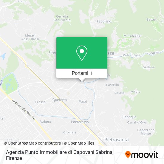 Mappa Agenzia Punto Immobiliare di Capovani Sabrina
