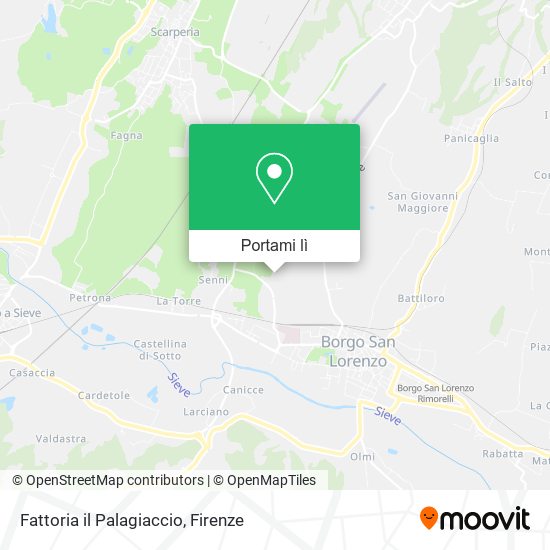 Mappa Fattoria il Palagiaccio