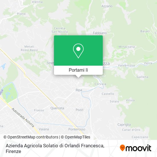 Mappa Azienda Agricola Solatio di Orlandi Francesca