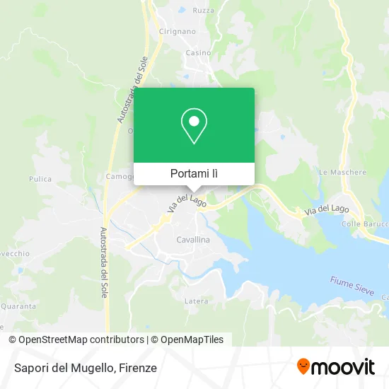 Mappa Sapori del Mugello