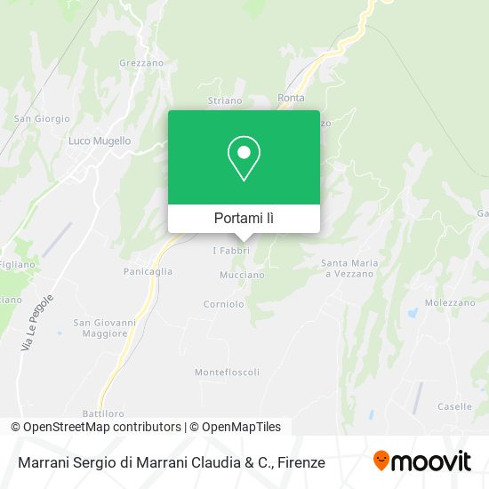 Mappa Marrani Sergio di Marrani Claudia & C.