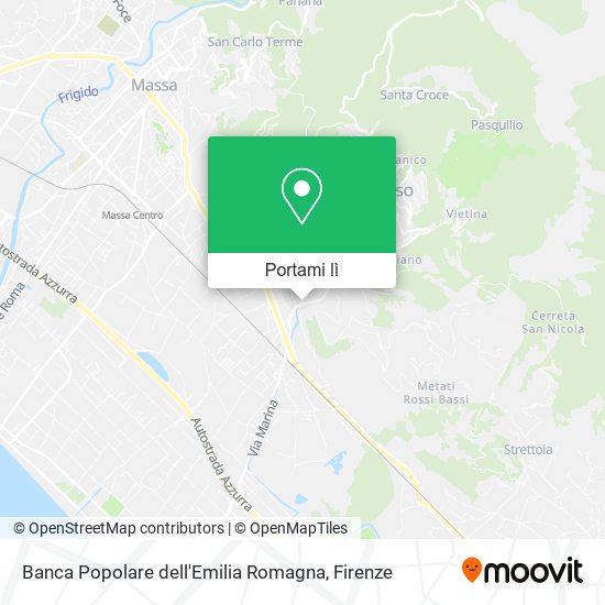 Mappa Banca Popolare dell'Emilia Romagna