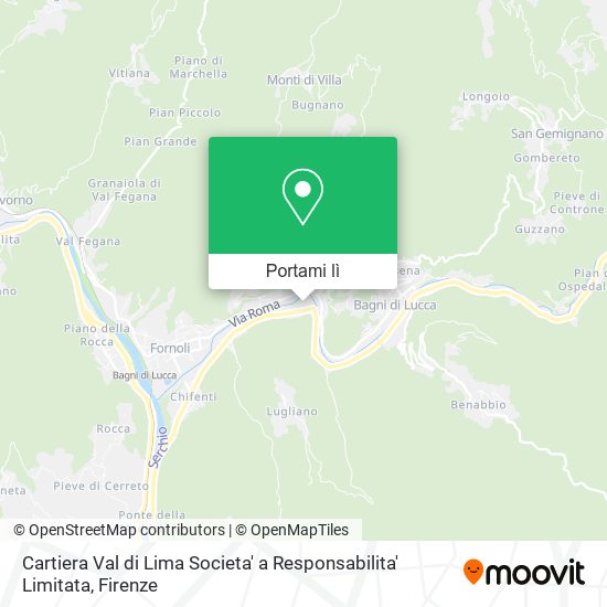 Mappa Cartiera Val di Lima Societa' a Responsabilita' Limitata