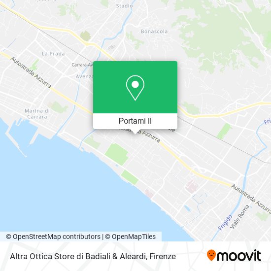 Mappa Altra Ottica Store di Badiali & Aleardi