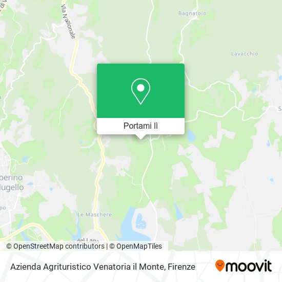 Mappa Azienda Agrituristico Venatoria il Monte