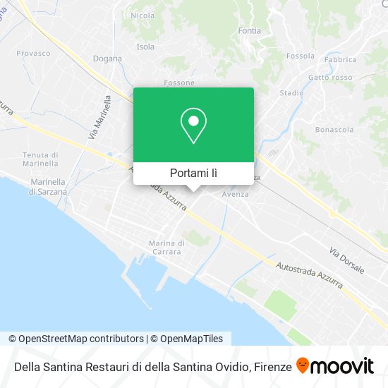 Mappa Della Santina Restauri di della Santina Ovidio