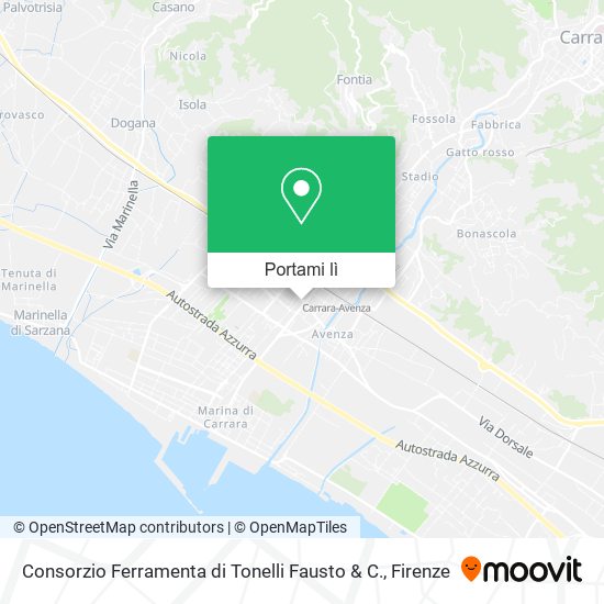 Mappa Consorzio Ferramenta di Tonelli Fausto & C.