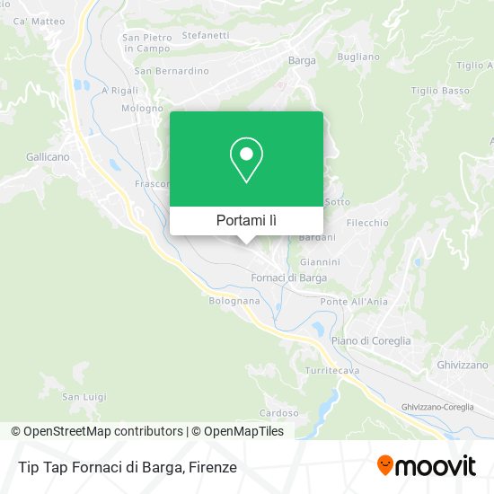 Mappa Tip Tap Fornaci di Barga