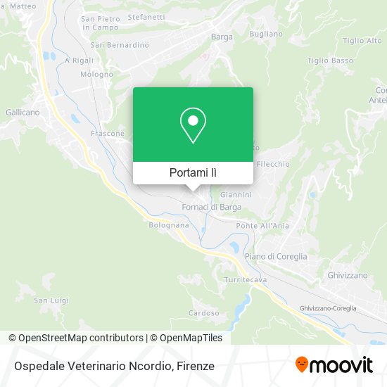 Mappa Ospedale Veterinario Ncordio