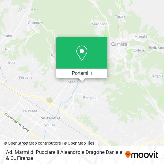 Mappa Ad. Marmi di Pucciarelli Aleandro e Dragone Daniele & C.