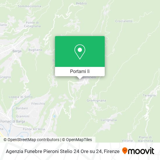 Mappa Agenzia Funebre Pieroni Stelio 24 Ore su 24