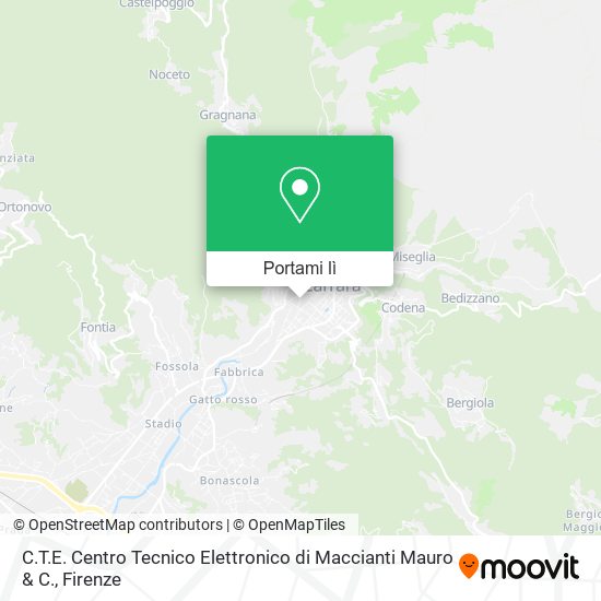 Mappa C.T.E. Centro Tecnico Elettronico di Maccianti Mauro & C.