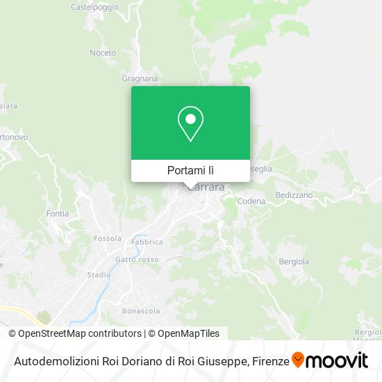 Mappa Autodemolizioni Roi Doriano di Roi Giuseppe
