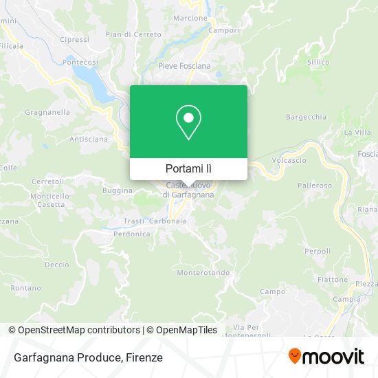 Mappa Garfagnana Produce