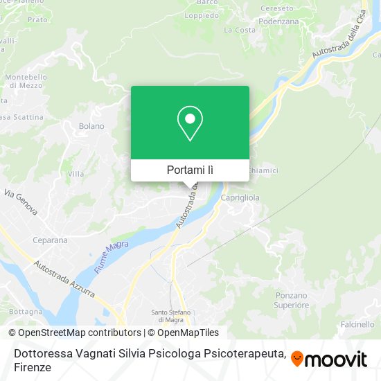 Mappa Dottoressa Vagnati Silvia Psicologa Psicoterapeuta