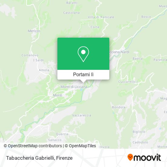 Mappa Tabaccheria Gabrielli