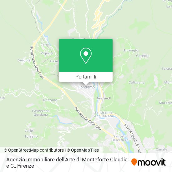 Mappa Agenzia Immobiliare dell'Arte di Monteforte Claudia e C.