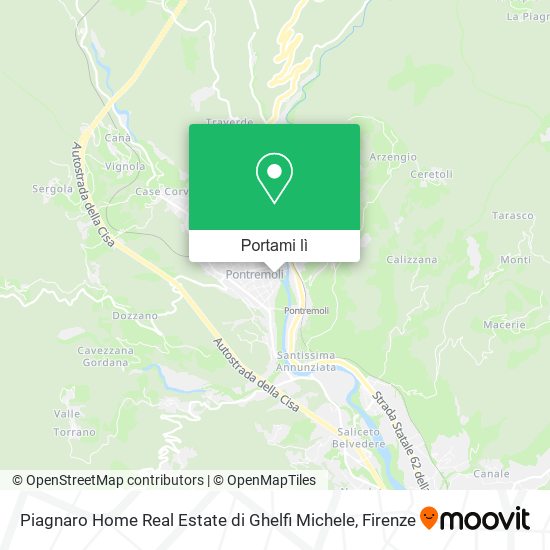 Mappa Piagnaro Home Real Estate di Ghelfi Michele