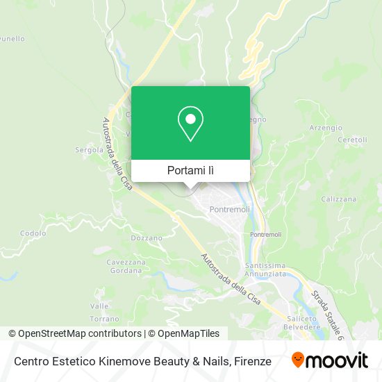Mappa Centro Estetico Kinemove Beauty & Nails