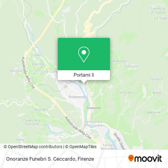 Mappa Onoranze Funebri S. Ceccardo