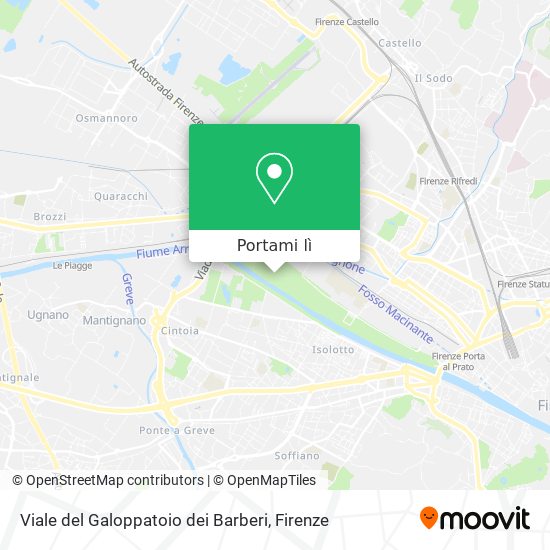 Mappa Viale del Galoppatoio dei Barberi