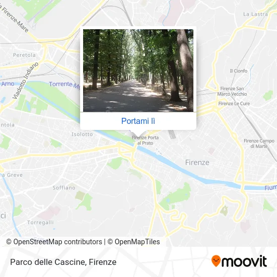 Mappa Parco delle Cascine