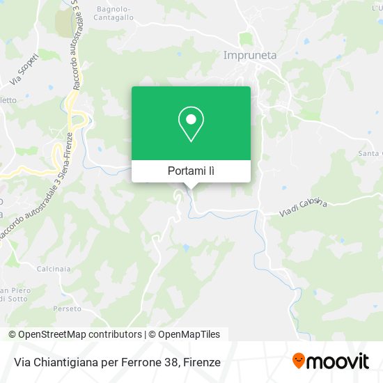 Mappa Via Chiantigiana per Ferrone  38
