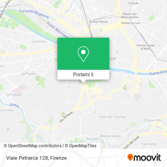 Mappa Viale Petrarca 128