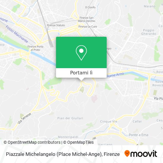 Mappa Piazzale Michelangelo (Place Michel-Ange)