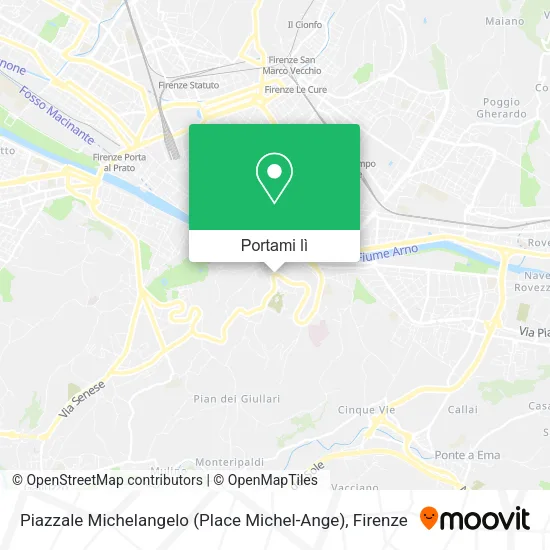 Mappa Piazzale Michelangelo (Place Michel-Ange)