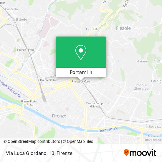 Mappa Via Luca Giordano, 13
