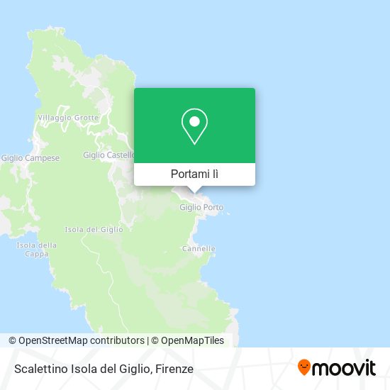 Mappa Scalettino Isola del Giglio