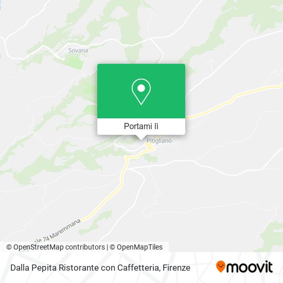 Mappa Dalla Pepita Ristorante con Caffetteria