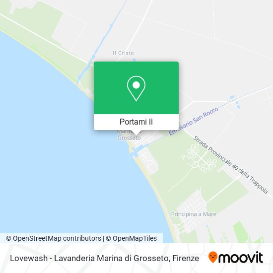 Mappa Lovewash - Lavanderia Marina di Grosseto