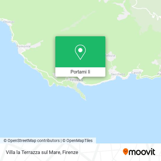 Mappa Villa la Terrazza sul Mare