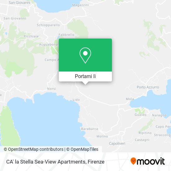 Mappa CA' la Stella Sea-View Apartments