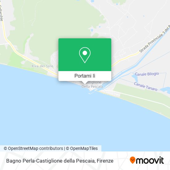 Mappa Bagno Perla-Castiglione della Pescaia