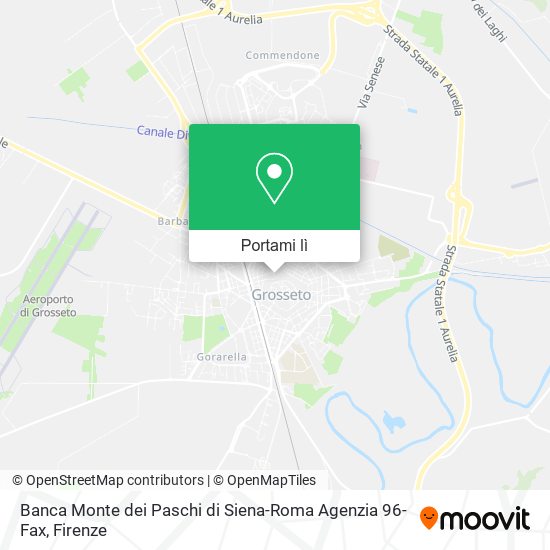 Mappa Banca Monte dei Paschi di Siena-Roma Agenzia 96-Fax