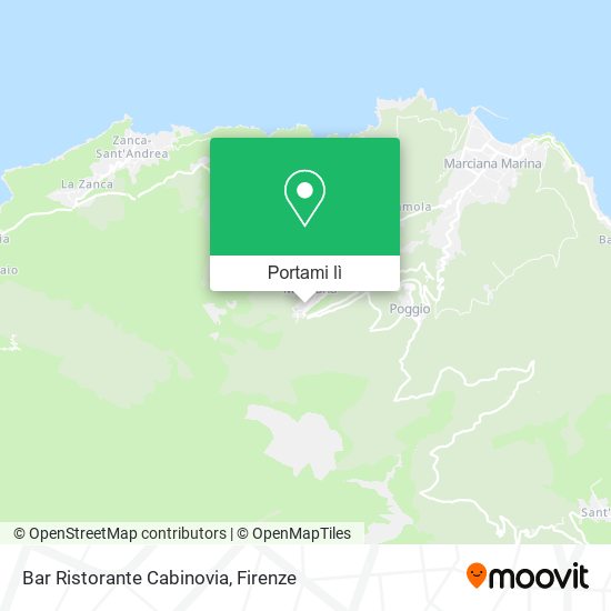 Mappa Bar Ristorante Cabinovia