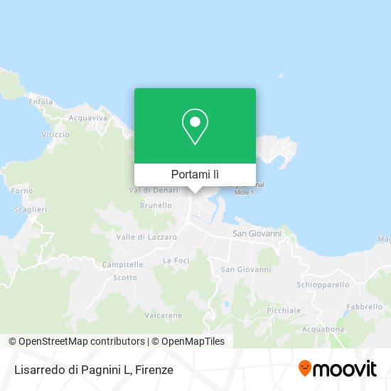 Mappa Lisarredo di Pagnini L